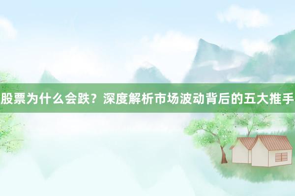 股票为什么会跌？深度解析市场波动背后的五大推手